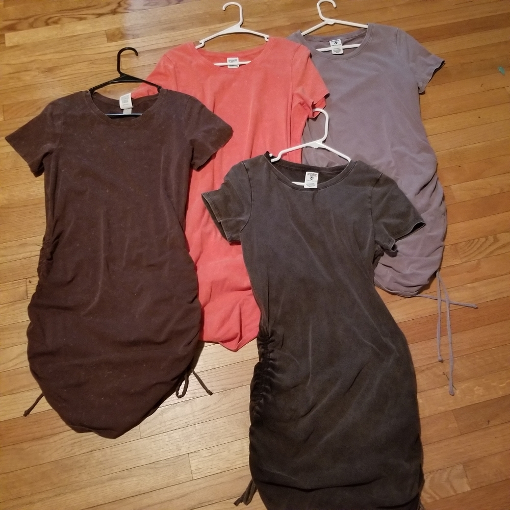 4 Victoria's Secret Pink Ruched Dresses